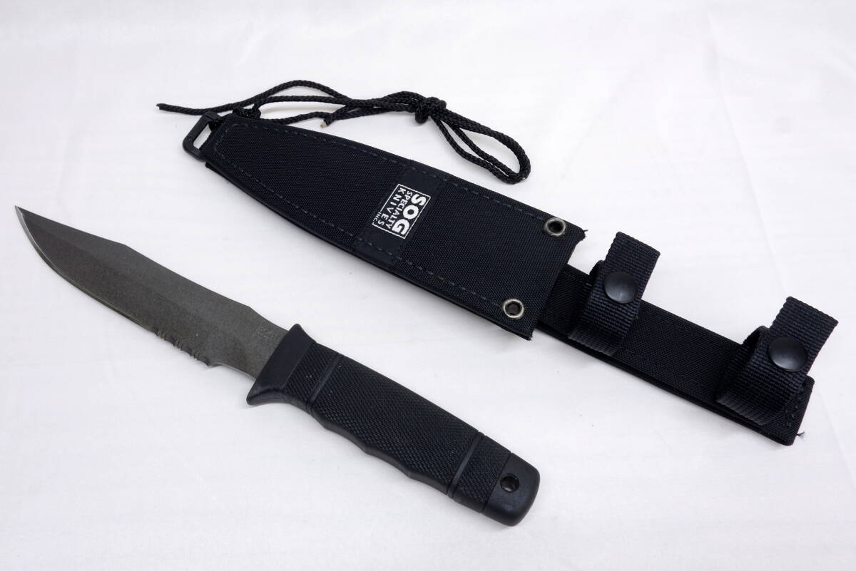 ◆中古品◆SOG ソグ シースナイフ U.S.NAVY SEALS ネイビーシールズ SEKI JAPAN◆の画像1