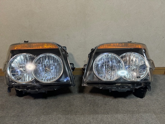 S331G S321G アトレー ワゴン 磨き済み 純正 レベライザー付 ヘッドライト 左右セット KOITO 100-51788の画像2