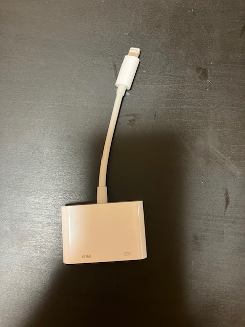 iPhone HDMI conversion cable 