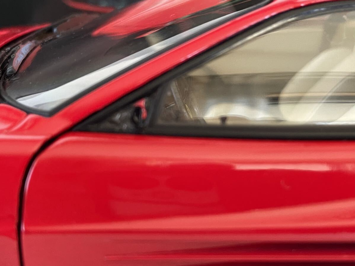 ジャンク品 京商ミニカー フェラーリテスタロッサ 1/18 左ミラー折れ 塗装荒れあり 後部フェラーリマーク無しの画像8
