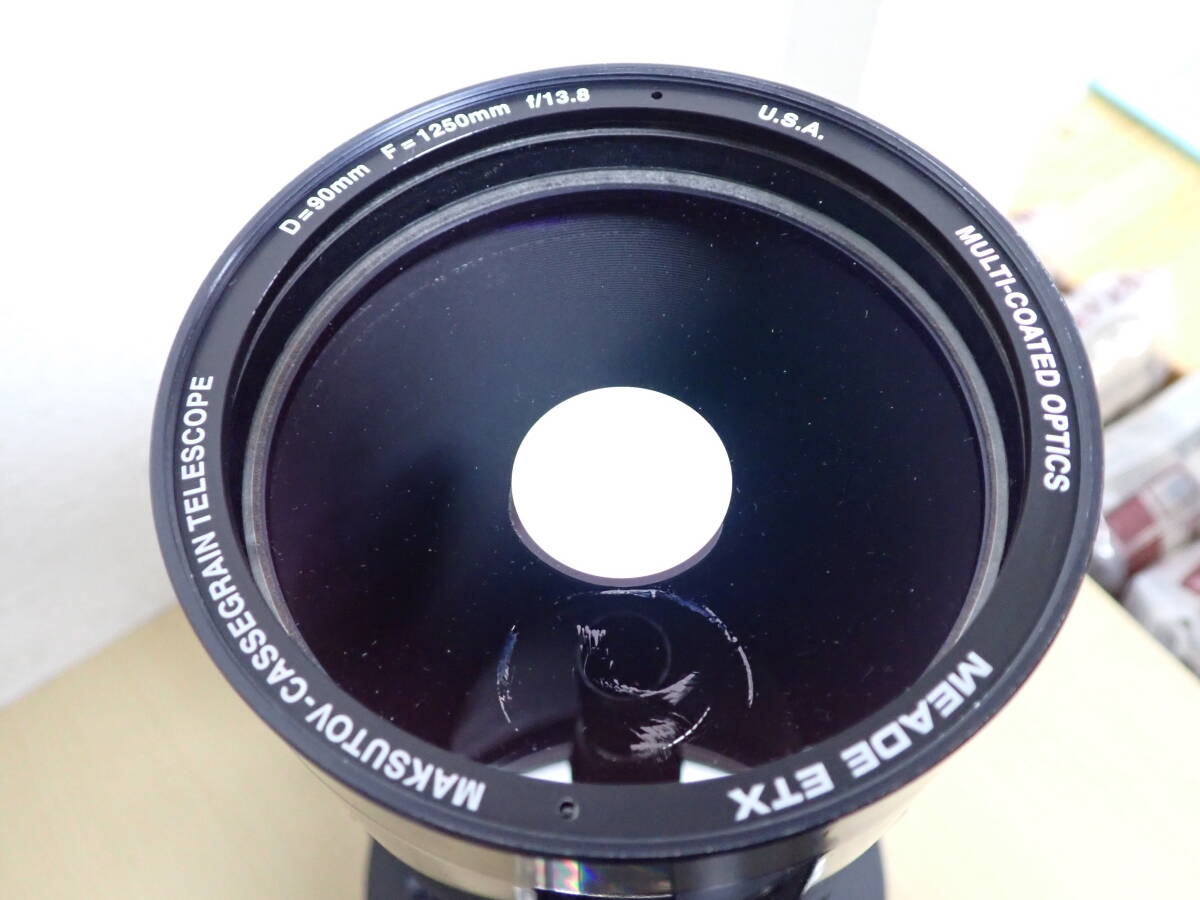 「6042/S8B」まとめて2点 MEADE ミード 天体望遠鏡 ETX D=90mm F=1250mm f/13.8 レンズ ベルボン Velbon 三脚 SX-601B 日本製 ジャンク の画像5