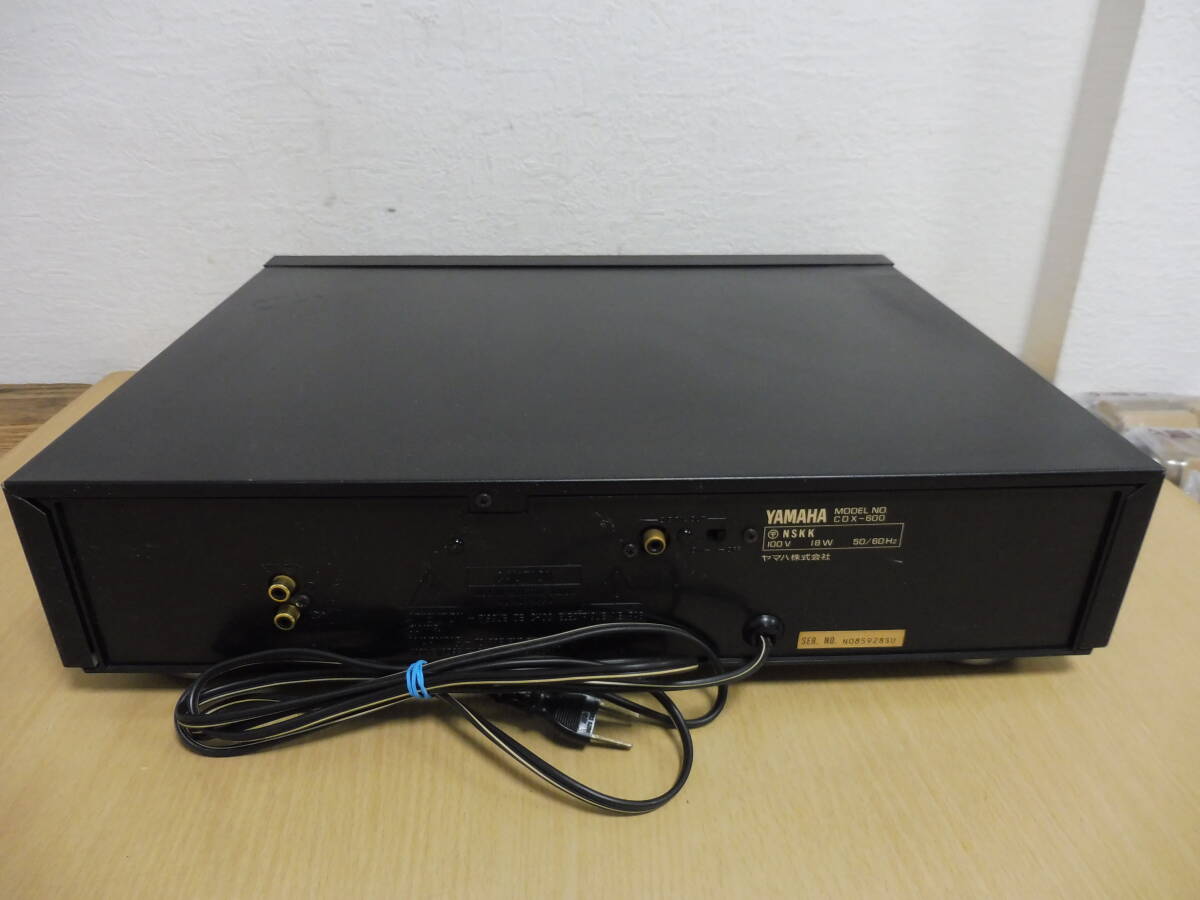 「6045/T3B」YAMAHA ヤマハ CDX-600 CDプレイヤー CDプレーヤー CDデッキ オーディオ機器 中古 現状品 通電確認済_画像7