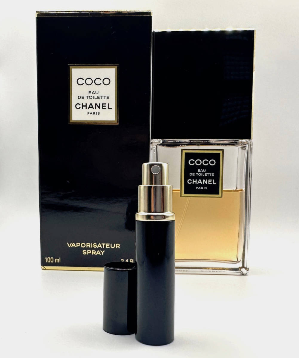 ★シャネル香水・CHANEL COCO EAU DE TOILETTE シャネル ココ EDT.★3.5ml スプレー1本(※後方のフルボトルは出品ではない)・★未使用/箱無_画像3