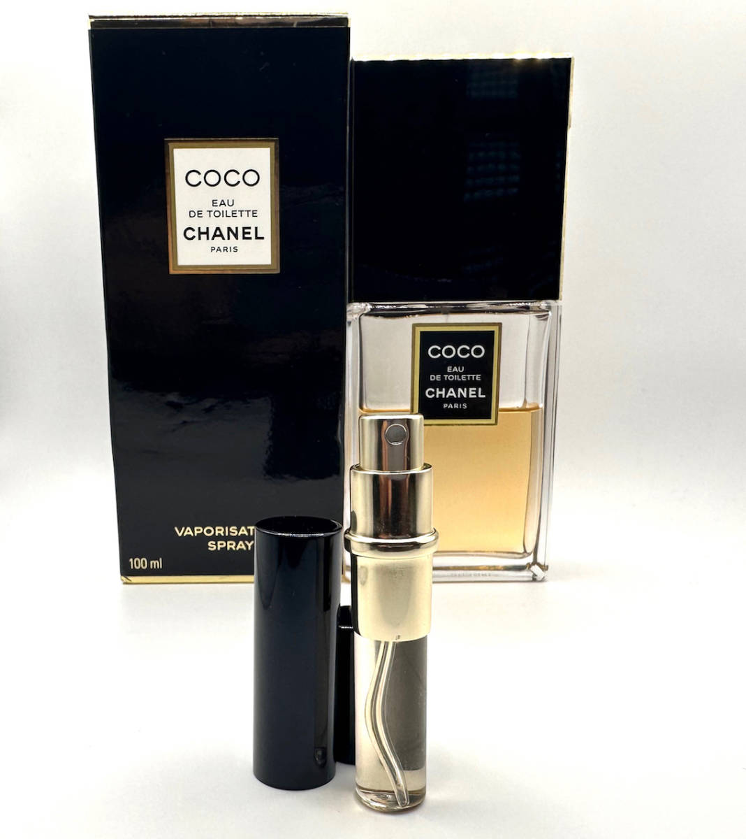 ★シャネル香水・CHANEL COCO EAU DE TOILETTE シャネル ココ EDT.★3.5ml スプレー1本(※後方のフルボトルは出品ではない)・★未使用/箱無_画像8