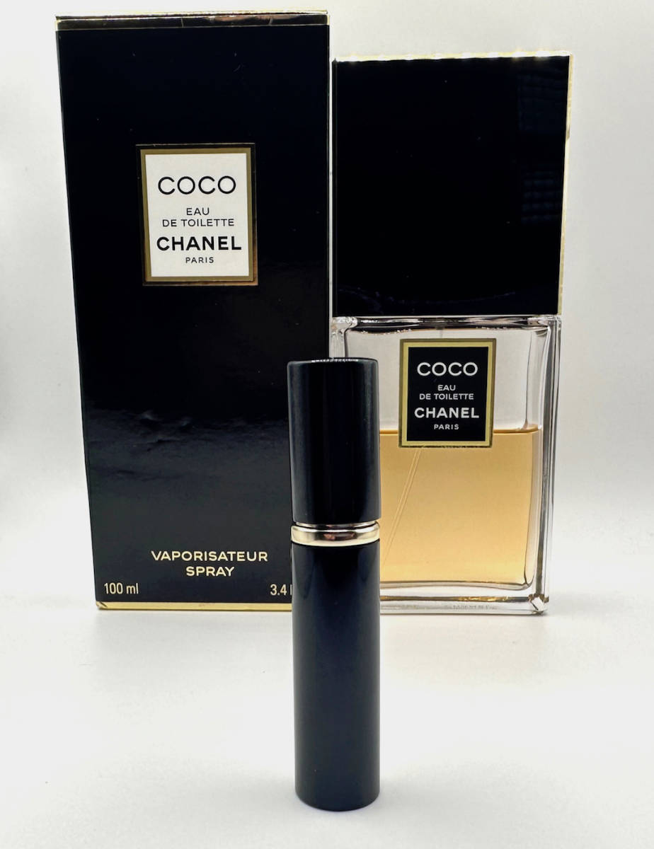 ★シャネル香水・CHANEL COCO EAU DE TOILETTE シャネル ココ EDT.★3.5ml スプレー1本(※後方のフルボトルは出品ではない)・★未使用/箱無_画像7