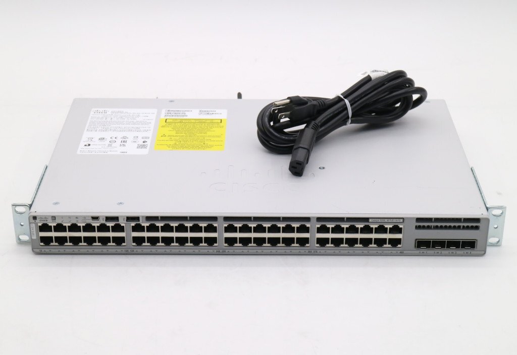 Cisco Catalyst 9200L 48 PoE+ 4x1G C9200L-48P-4G-E V02 48ポートPoE+搭載 電源PWR-C5-1KWAC CAT9K_LITE_IOSXE Ver.17.3.4_画像1