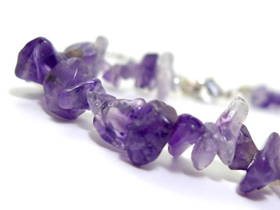  amethyst anklet Power Stone natural stone lady's men's ... accessory ... stone adjuster attaching 