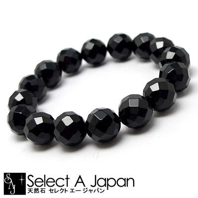 64 surface cut onyx bracele 12mm Power Stone bracele men's lady's natural stone beads accessory 