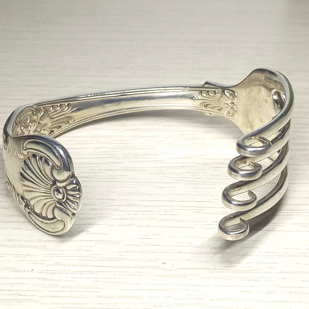 希少 Tiffany&Co ティファニー フォークバングル リング セット 希少 Tiffany&Co ティファニー フォークバングル リング セット