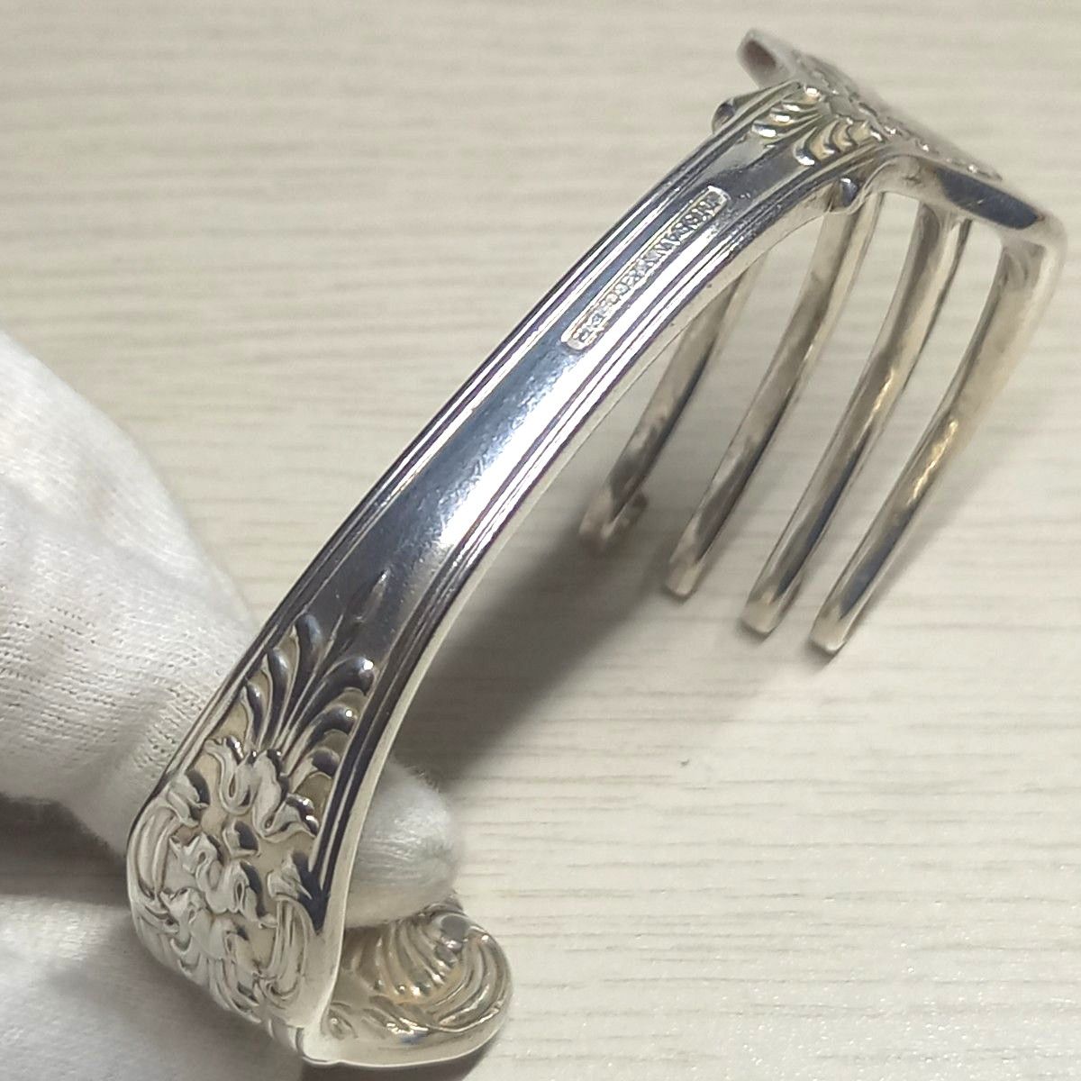 希少 Tiffany&Co ティファニー フォークバングル リング セット 希少 Tiffany&Co ティファニー フォークバングル リング セット