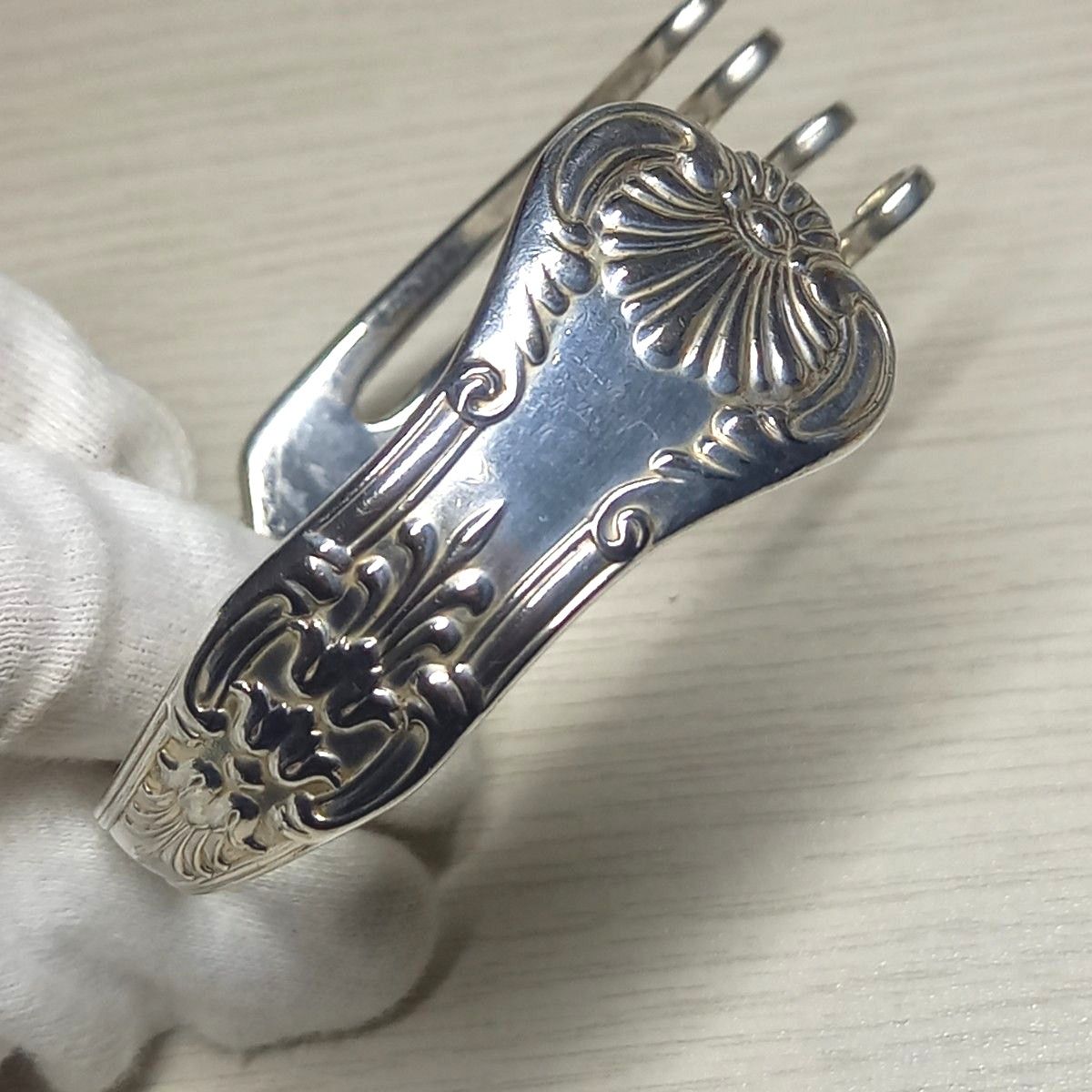 希少 Tiffany&Co ティファニー フォークバングル リング セット 希少 Tiffany&Co ティファニー フォークバングル リング セット