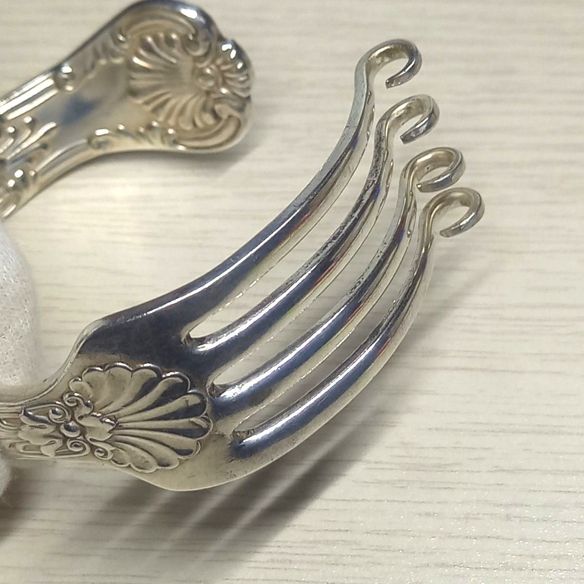 希少 Tiffany&Co ティファニー フォークバングル リング セット 希少 Tiffany&Co ティファニー フォークバングル リング セット