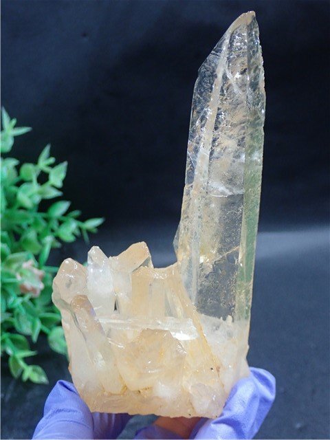 ◆超強いパワーヒマラヤ産天然水晶クラスター179B6-45B09bの画像1