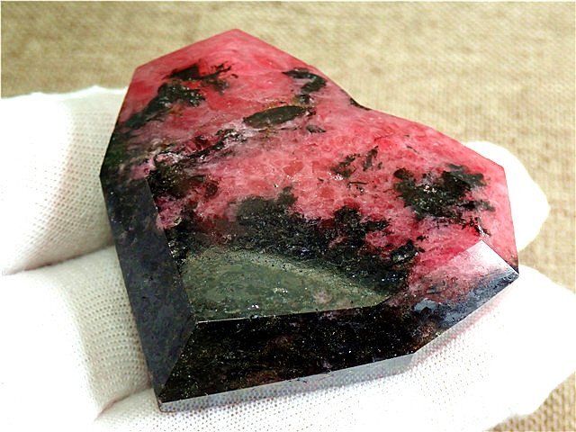 「在庫処分」超綺麗天然バラ石原石177U3-42U33Zの画像2