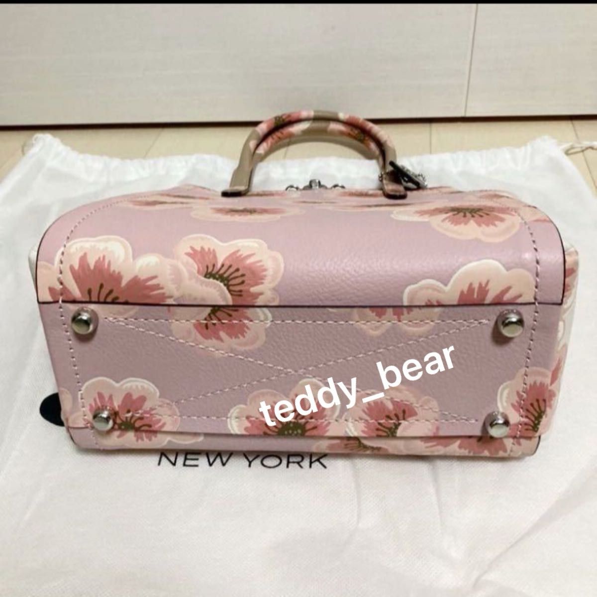 新品　未使用　COACH コーチ　限定品　トループ　トート　ウィズ　サクラ　ブロッサム　プリント　ハンドバッグ　ショルダーバッグ