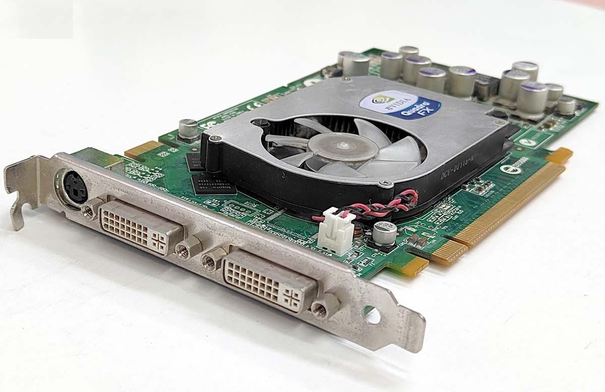 NVIDIA Quadro FX 1400 (PCI-E x16) EQFX1400-128EB 128MB デュアルDVI★中古_画像2