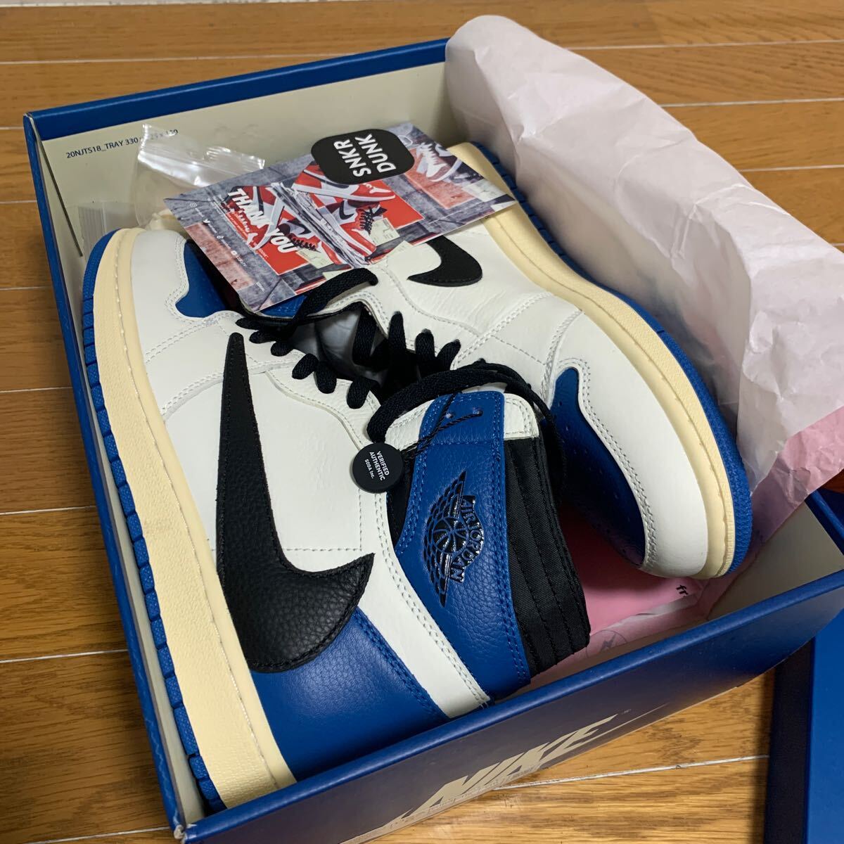 Travis Scott × Fragment × Nike Air Jordan 1 Retro High OG SP 26.5cmMilitary BlueNIKE トラヴィススコット × フラグメントの画像8