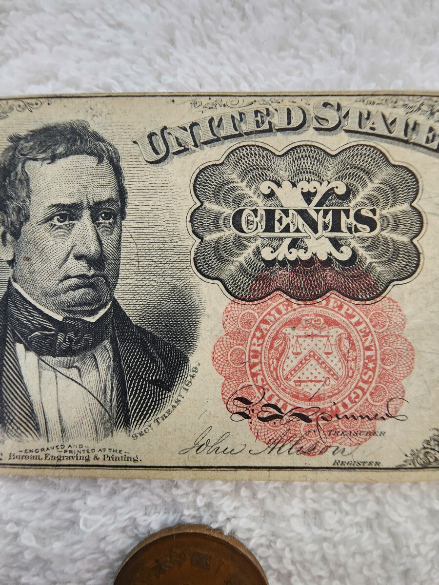 ★希少★ アメリカ １８７４年 旧紙幣 外国紙幣 world paper moneyの画像3