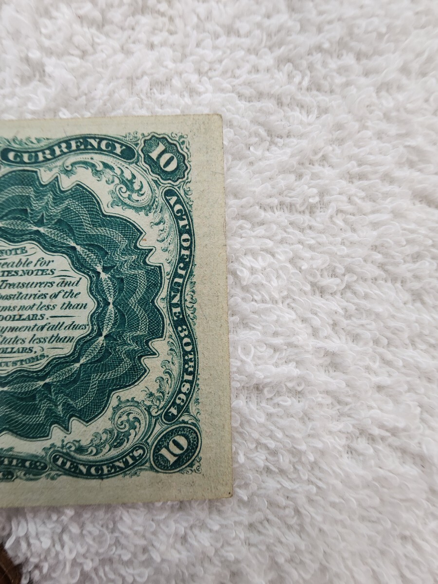 * редкий * America 1874 год 10 цент старый банкноты зарубежный банкноты world paper money