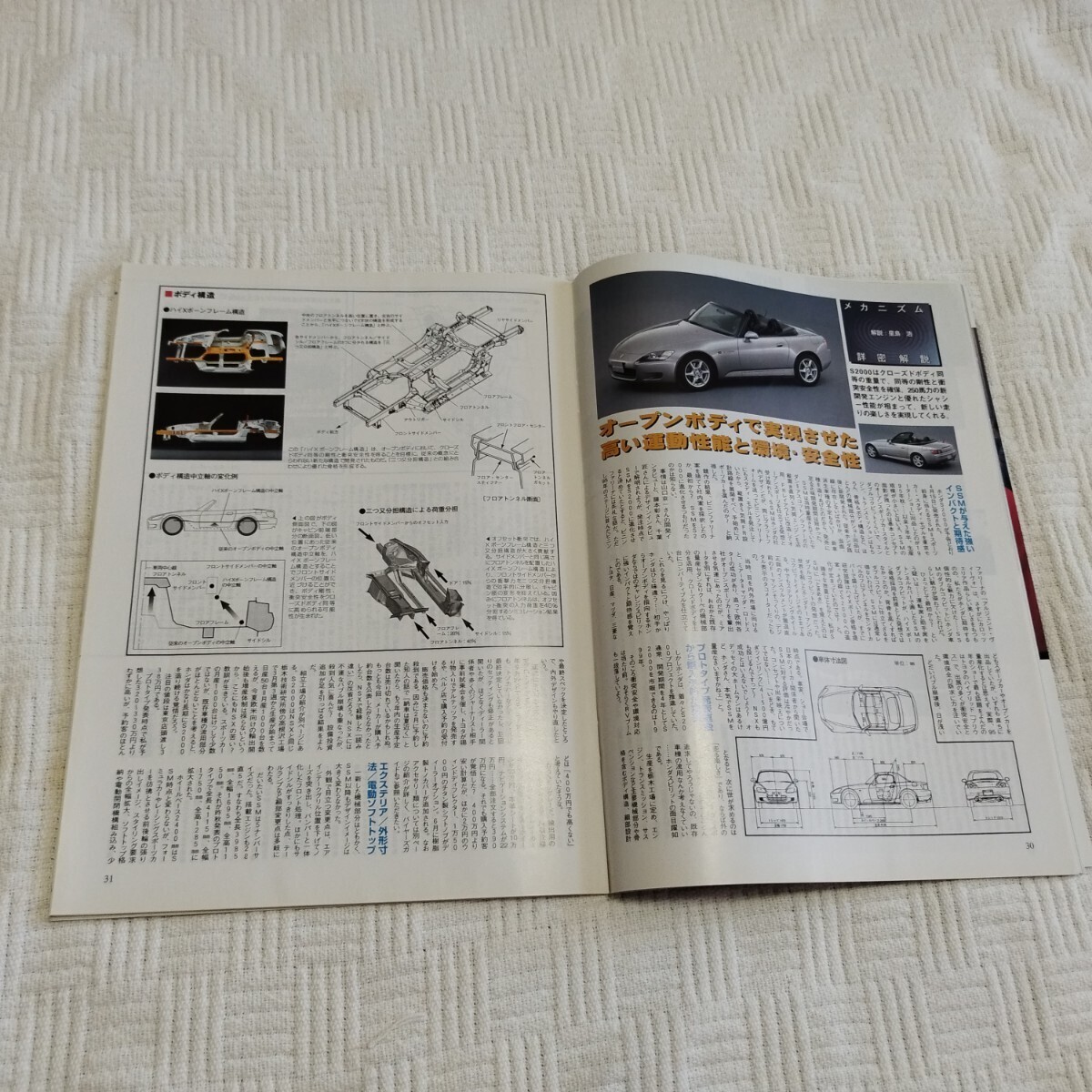 S2000のすべて HONDA ニューモデル速報 モーターファン別冊_画像2