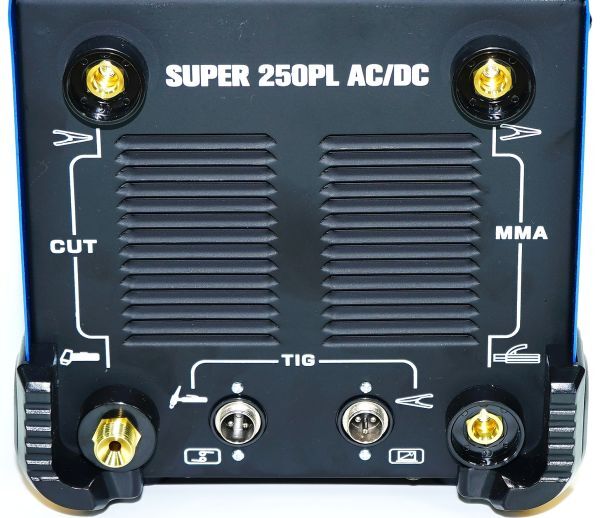 【スーパースペック】交流/直流 インバーター TIG溶接機+プラズマカッター SUPER250PL AC/DC 青！パルス 単相100V/200V 鉄 ステン アルミ kの画像5