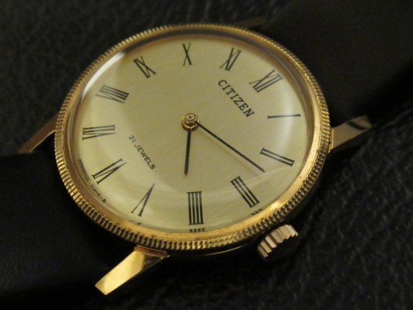 シチズン GP CITIZEN 4-012925K ゴールド 美品 2針 手巻き 時計 メカニカル ヴィンテージ オールド アンティークの画像1