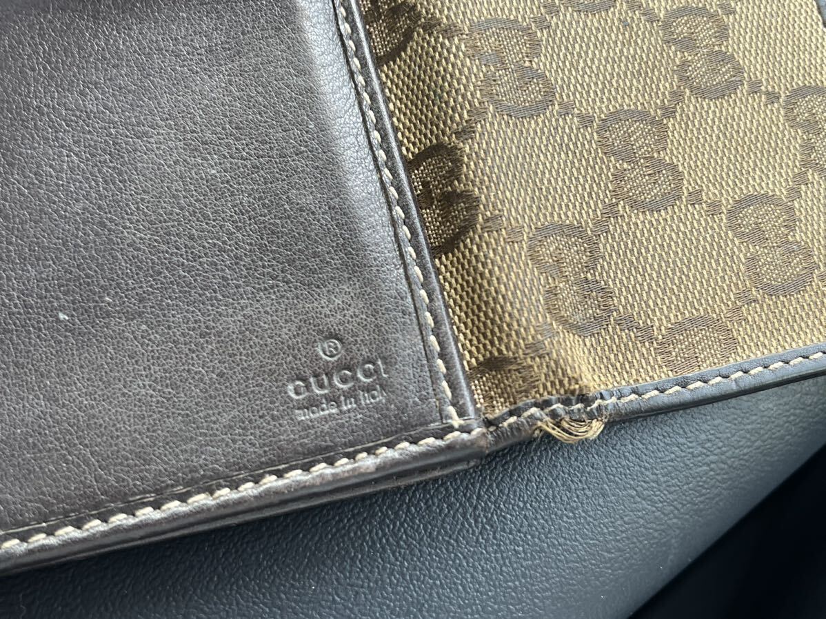 1円〜 ☆GUCCI グッチ☆ グッチ長財布 財布 GGキャンバス ラブリーハート GG柄 おしゃれ 長財布 まだまだ使えます♪の画像7