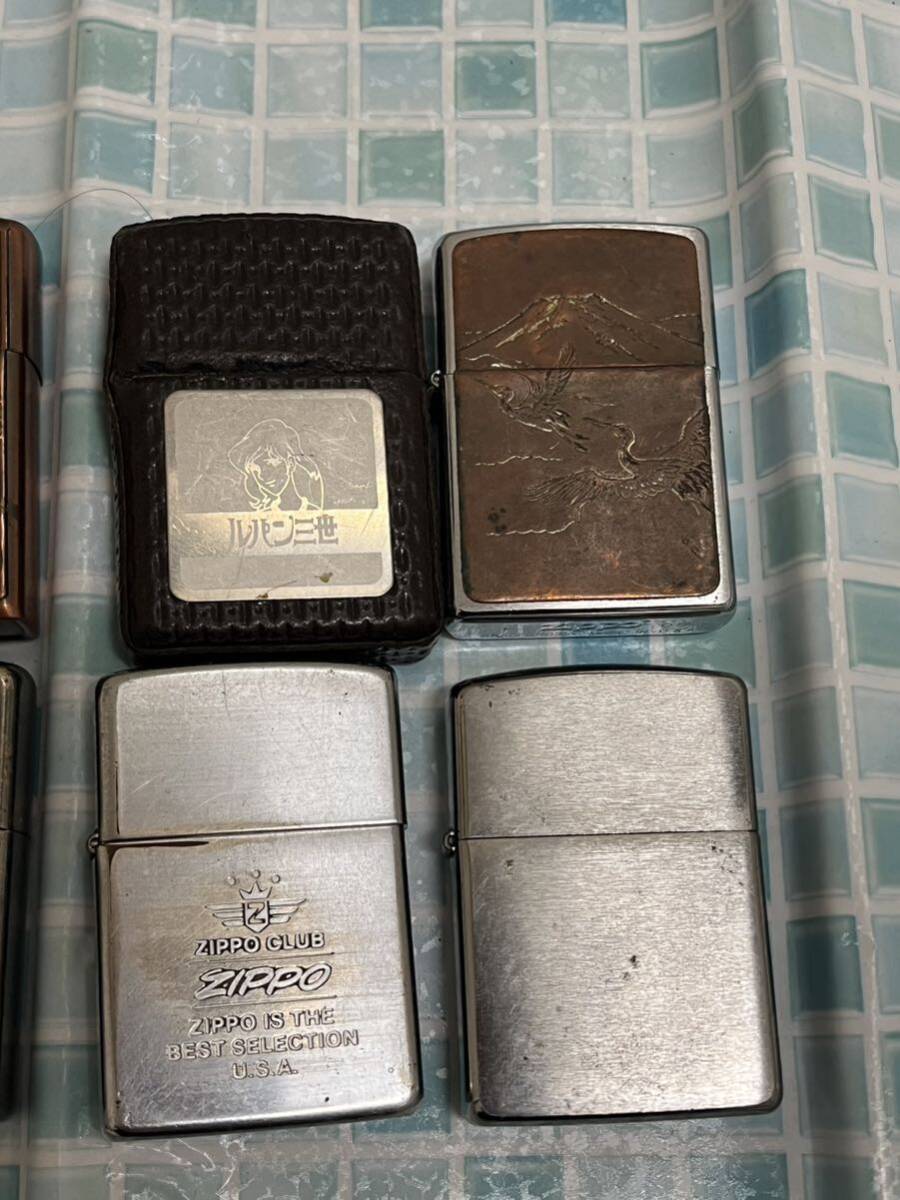 ☆Zippoなど ライターまとめて☆ ZIPPO ジッポ ジッポー ライター 喫煙具 喫煙グッズ タバコ ビンテージ レトロ 希少品 合計9個の画像2