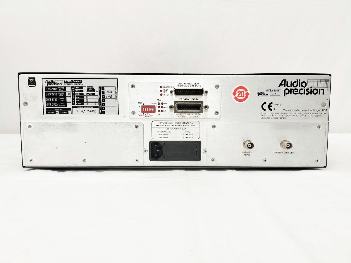 【正常動作品】Audio Precision SYS-2712 オーディオアナライザ_画像2