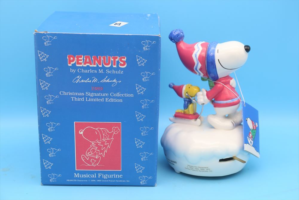 1988 Willitts Peanuts Snoopy Flying Christmas Signature はが 1988 Willitts Peanuts Snoopy Flying Christmas Signature はが
