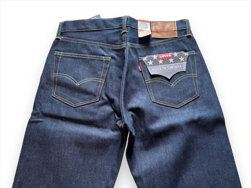 未使用☆Made in USA SELVEDGE 501/リーバイス 501 ホワイトオーク セルビッチ/赤耳/ W33 L32/LEVIS WHITEOAK USA製//_画像8