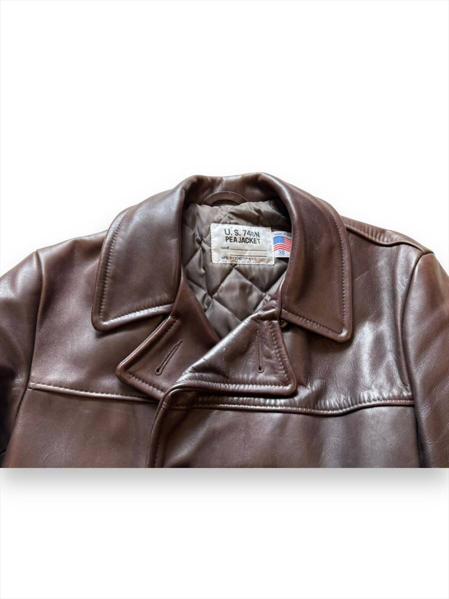 U.S. 740N PEACOAT ブラウンレザー 38 U.S. 740N PEACOAT ブラウンレザー 38