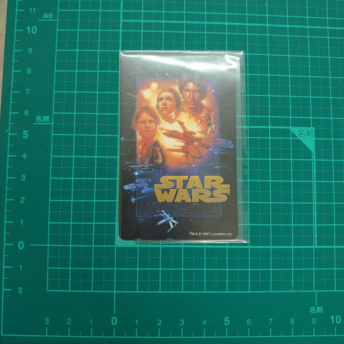 #3734J[ не использовался телефонная карточка 50 раз STAR WARS/ Звездные войны SPECIAL EDITION 1997 Lucasfilm прекрасный товар иллюстрации хранение товар ]