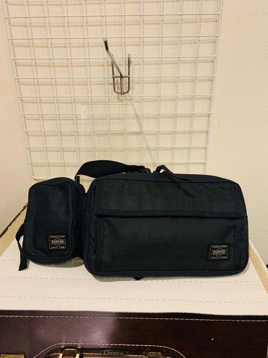 【未使用美品】 PORTER ポーター 吉田カバン ウエストバッグ ボディバッグ ショルダーバッグ ポーチ付き ネイビー 【未使用美品】 PORTER ポーター 吉田カバン ウエストバッグ ボディバッグ ショルダーバッグ ポーチ付き ネイビー