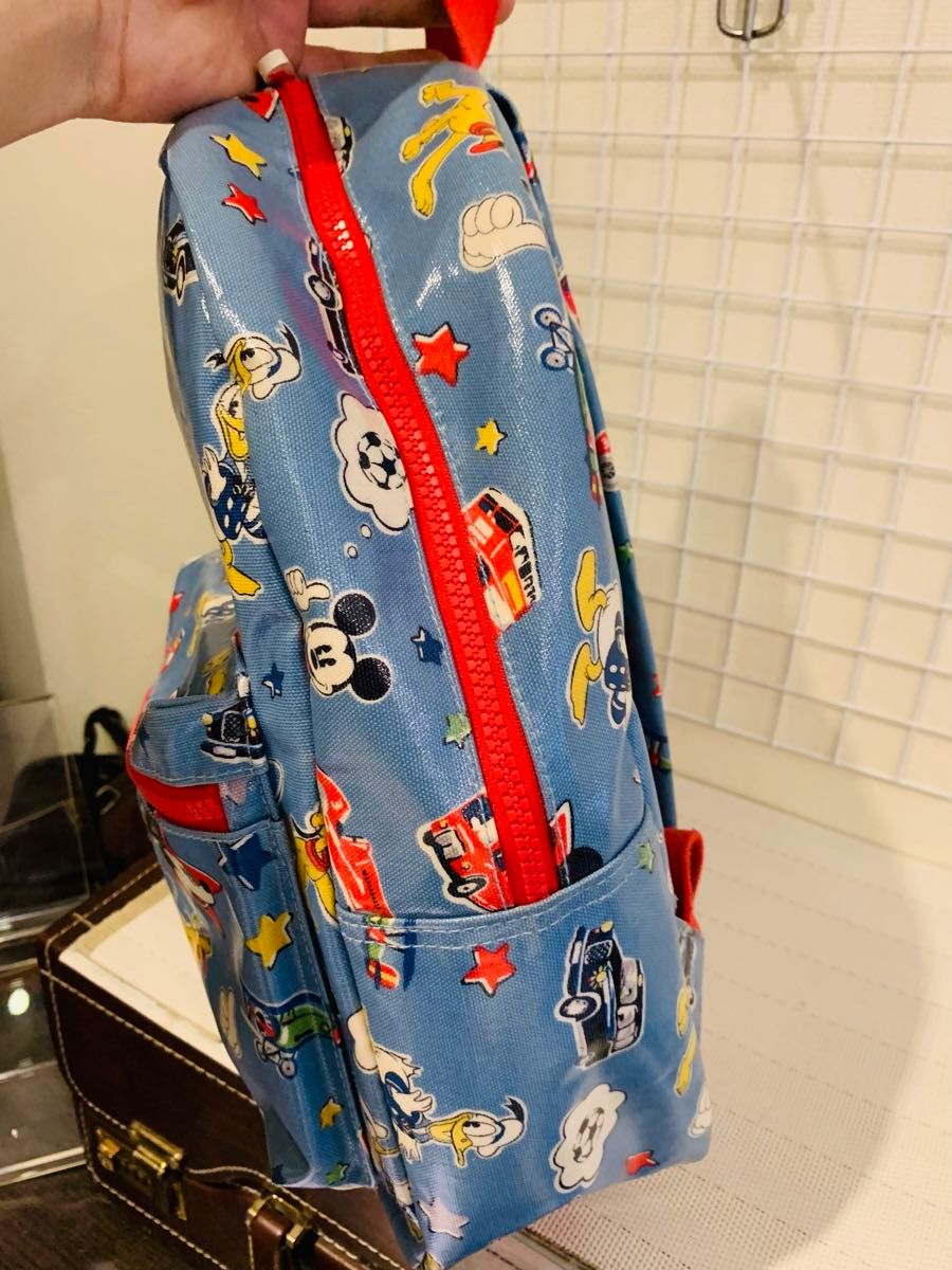 【美品】Cath Kidston キャスキッドソン  ディズニーコラボ　リュックサック　バックパック　PVC 総柄