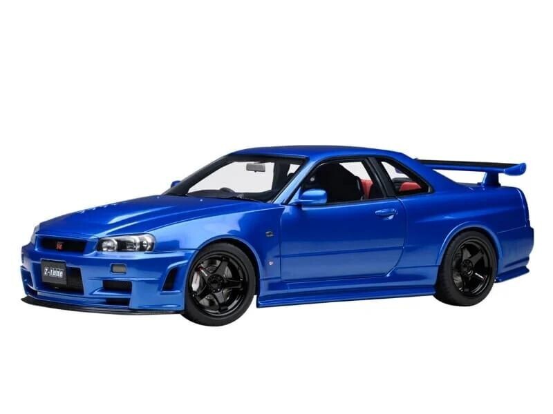 【オートアート】 1/18 ニスモ R34 GT-R Z-tune （ベイサイドブルー） [77462]★未開封新品！の画像1