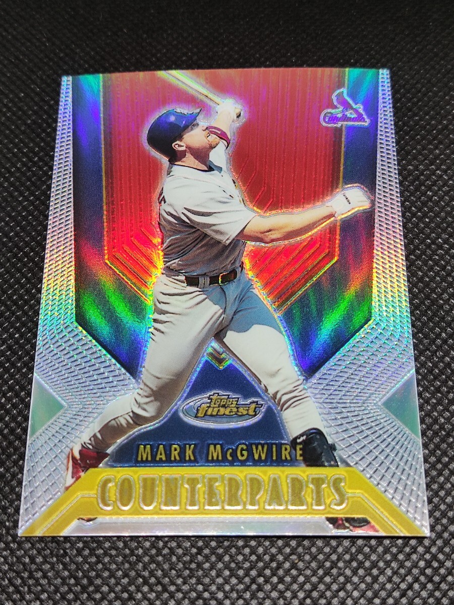 2000 Topps FINEST COUNTERPARTS REFRACTOR MARK McGWIRE マーク・マグワイア/PAT BURRELL パット・バレル リフラクターの画像1