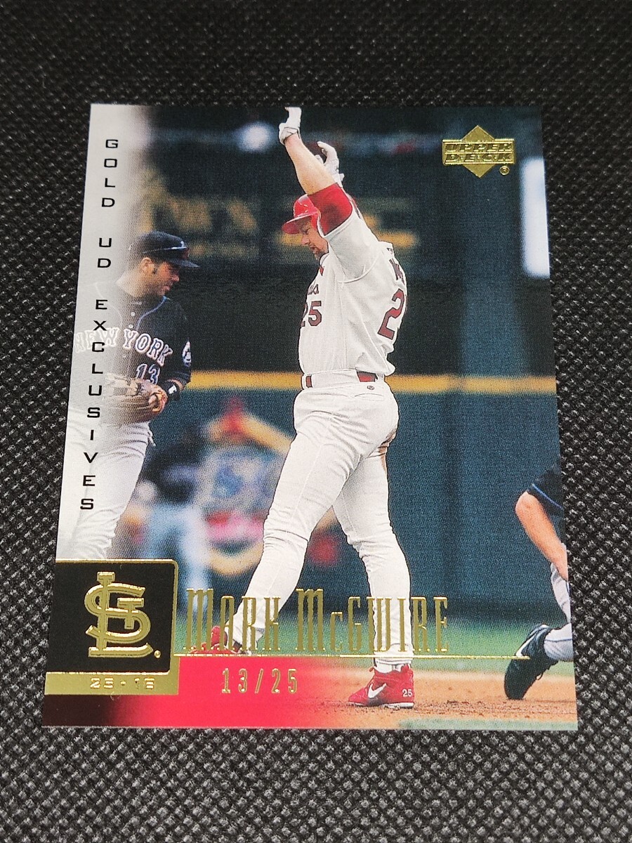 2000 UD GOLD UD EXCLUSIVES 13/25 MARK McGWIRE マーク・マグワイア 25枚_画像1