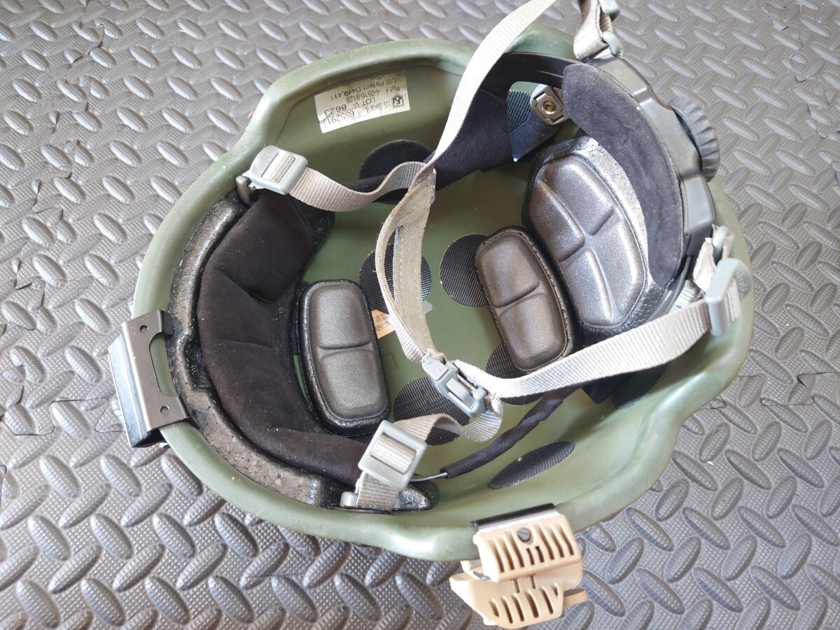 TC 2002 ヘルメット Lサイズ OD MICH ACH 米軍 OPS CORE SUREFIREの画像3