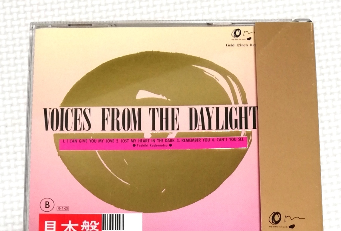 CD Kadomatsu Toshiki VOICES FROM THE DAYLIGHT/ ограниченный выпуск Gold CD/MGD-1