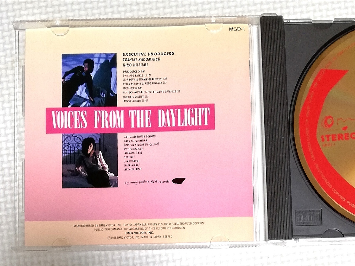 CD Kadomatsu Toshiki VOICES FROM THE DAYLIGHT/ ограниченный выпуск Gold CD/MGD-1
