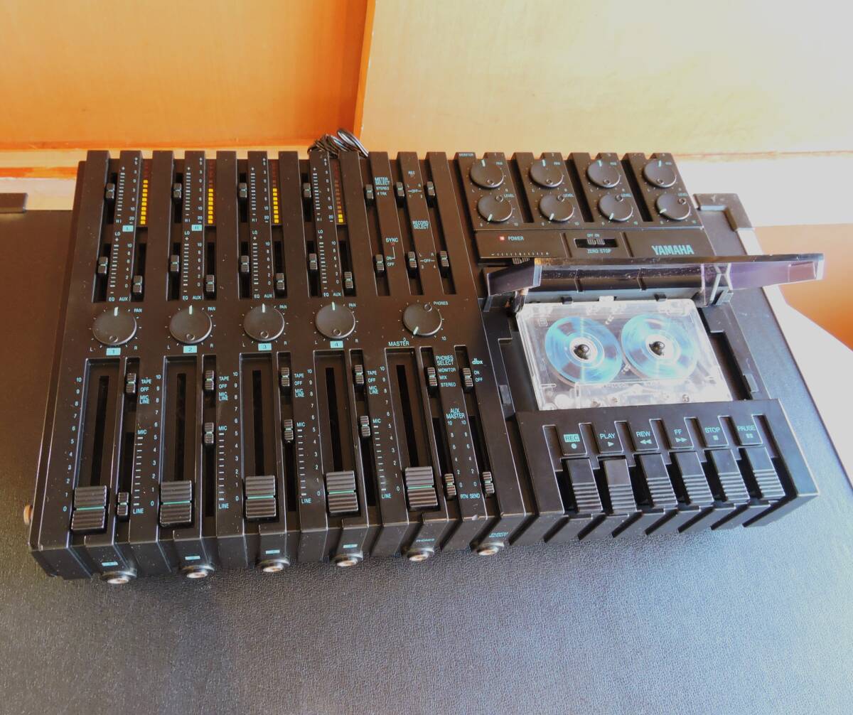 80s YAMAHA cassette MTR CMX1 service completed operation normal hard case attached Yamaha the first cassette MTR XART100gdo design . winning 