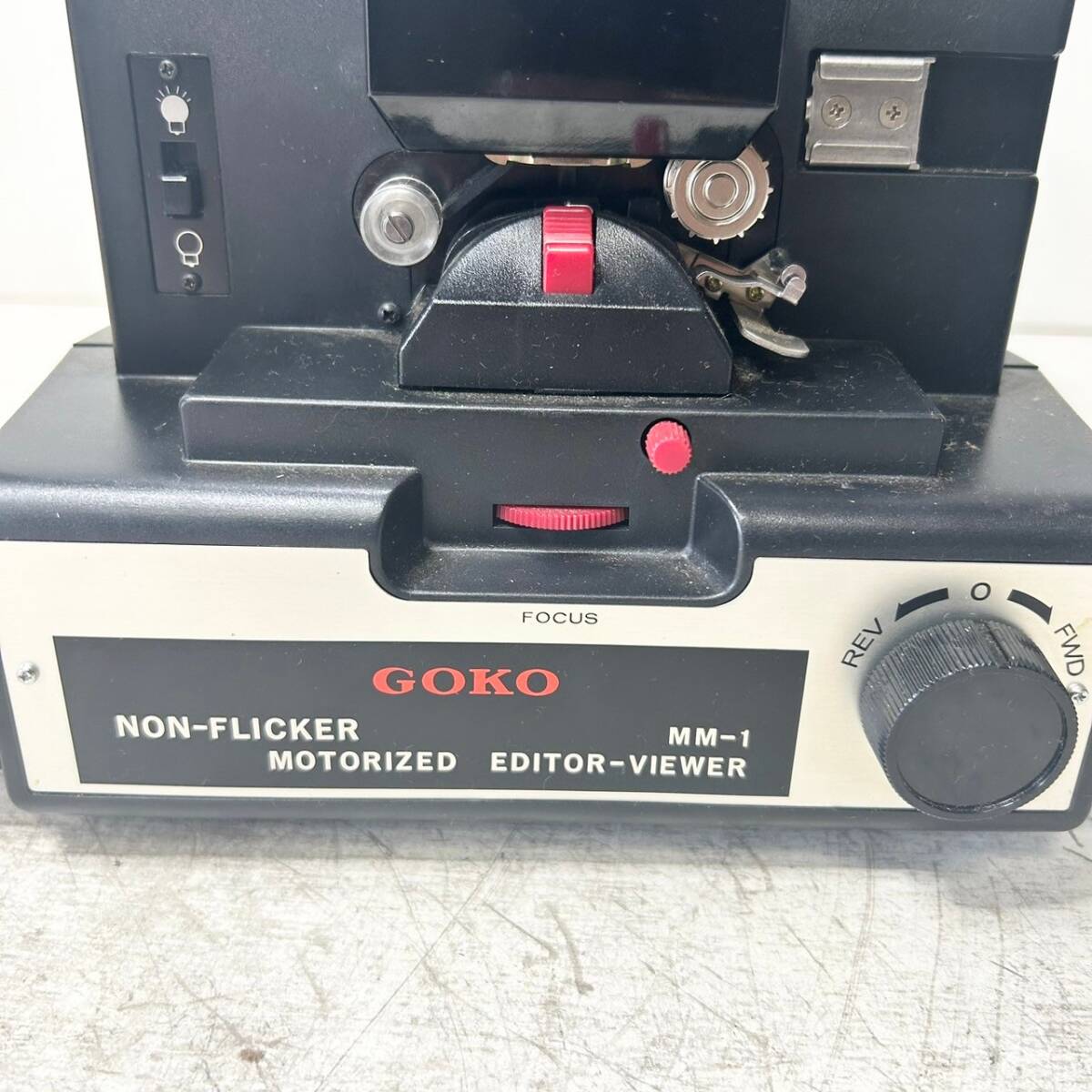 D42^GOKO 8mm editing machine MM-1.. machine 8mi refill m that time thing price . attaching box attaching retro Showa Retro miscellaneous goods present condition goods 