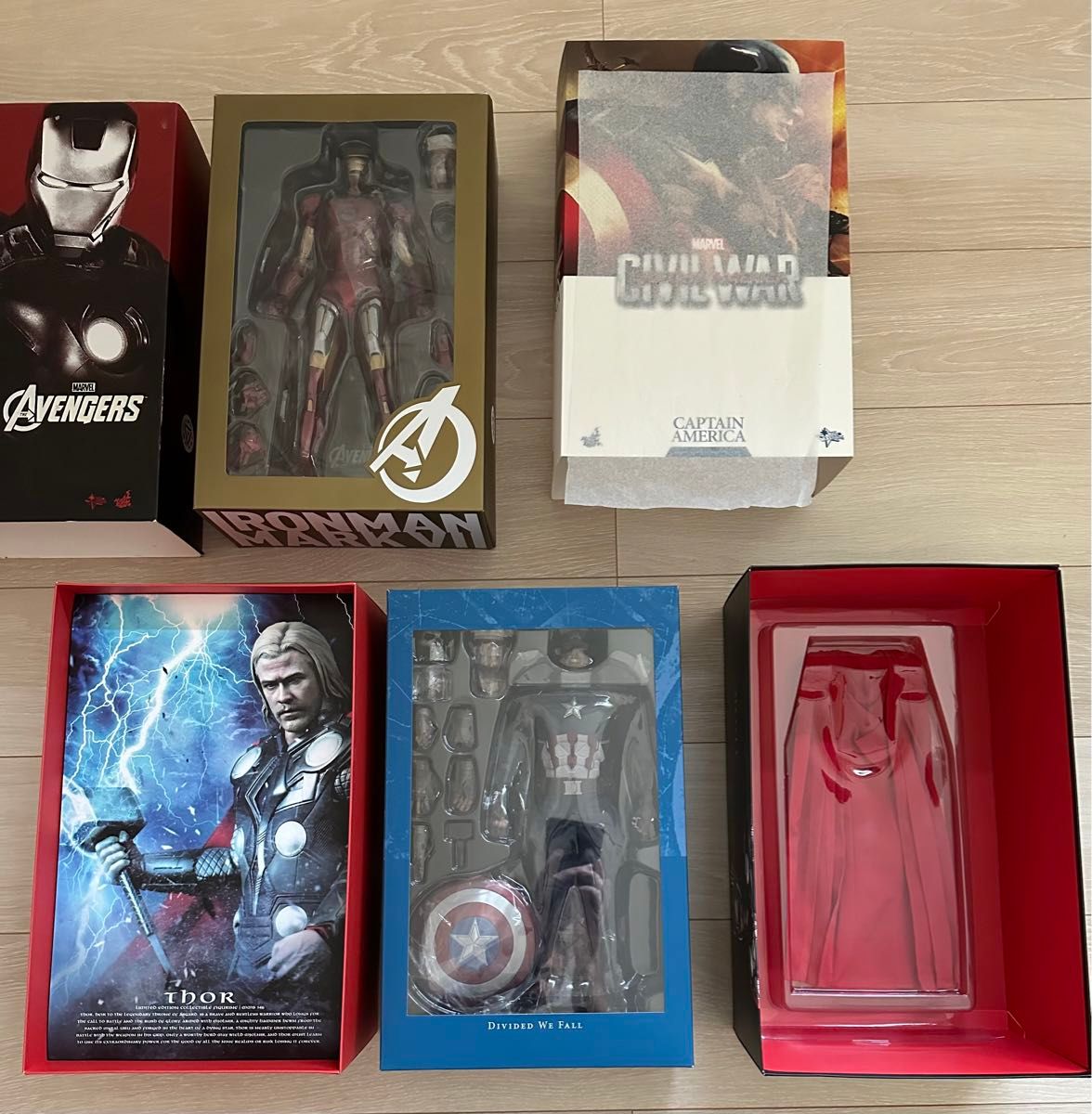 ホットトイズ マーベル Hot Toys Marvel 3個 セット Iron Man Thor Captain America