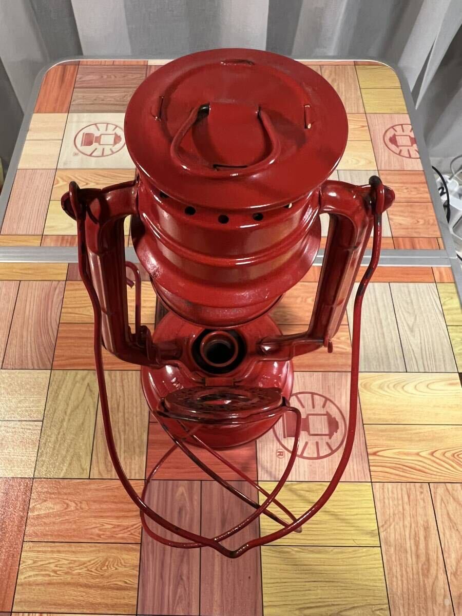WINGED WHEEL NO. 400 オイル ハリケーン ランタン 別所ランプ 赤の画像8