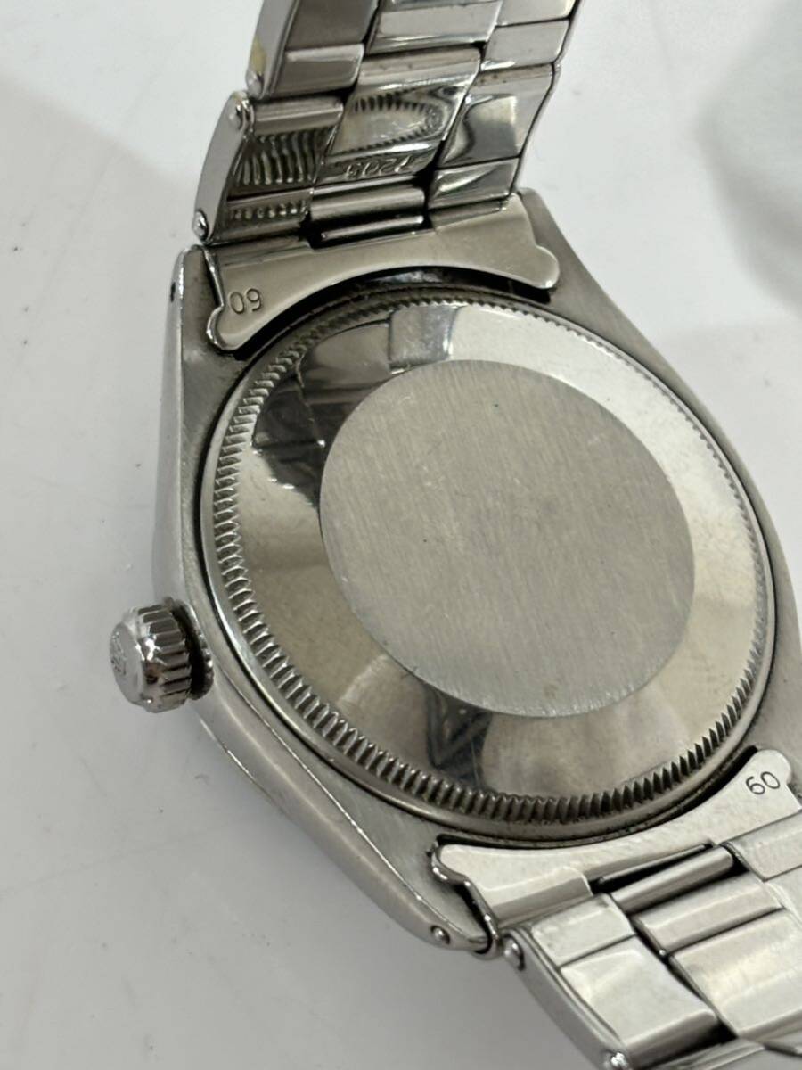 稼働品 Rolex ロレックス AIR KING エアキング 自動巻き 腕時計 5500 シルバー OYSTERPERPETUALの画像7