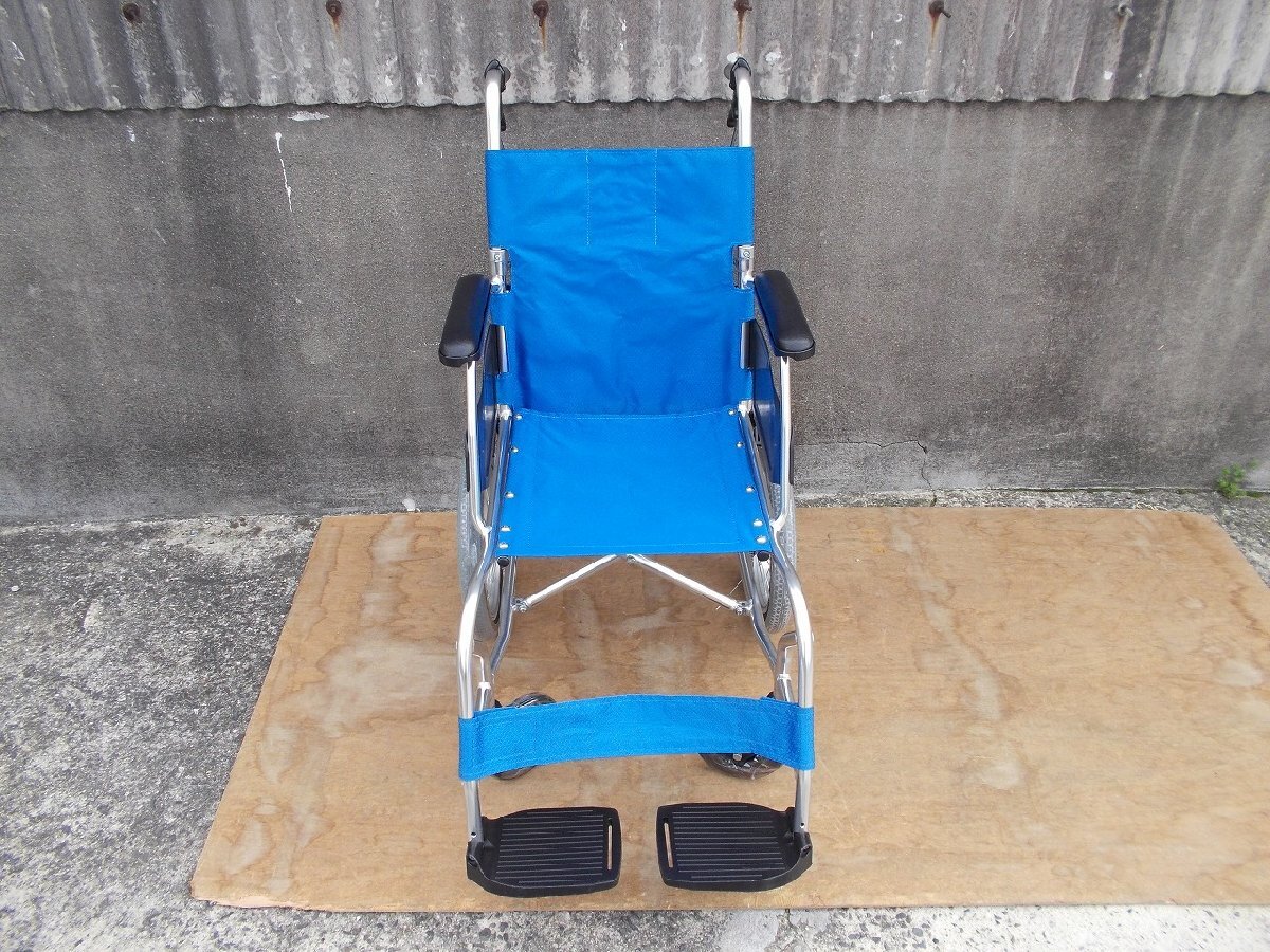 TS-24-0405-03　　日進医療器　NAH-L7α　　アルミ軽量介助式車椅子