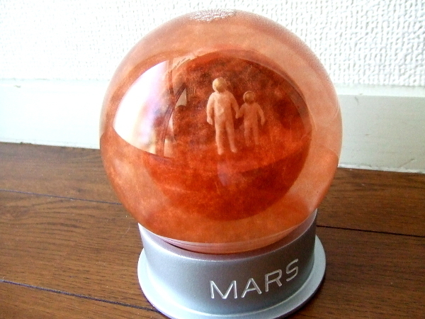 新品/定価8,000円☆MARS DUST GLOBE☆火星スノードーム 宇宙 惑星 砂の嵐 砂嵐 親子マーズダストグローブbeams ideaオブジェ置物ガラス製 の画像2