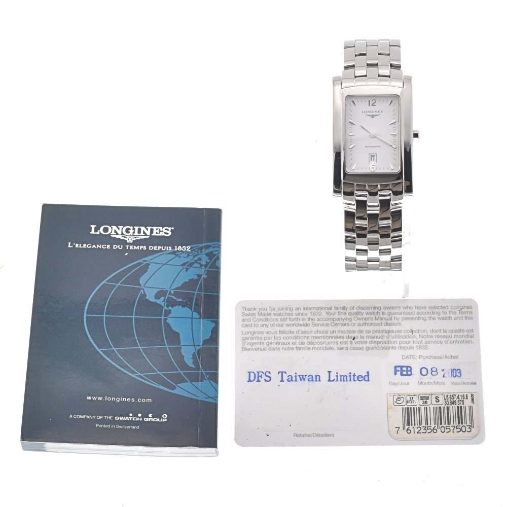 ロンジン LONGINES L5.657.4 ドルチェヴィータ デイト 自動巻き メンズ 良品 保証書付き A#129268_画像10