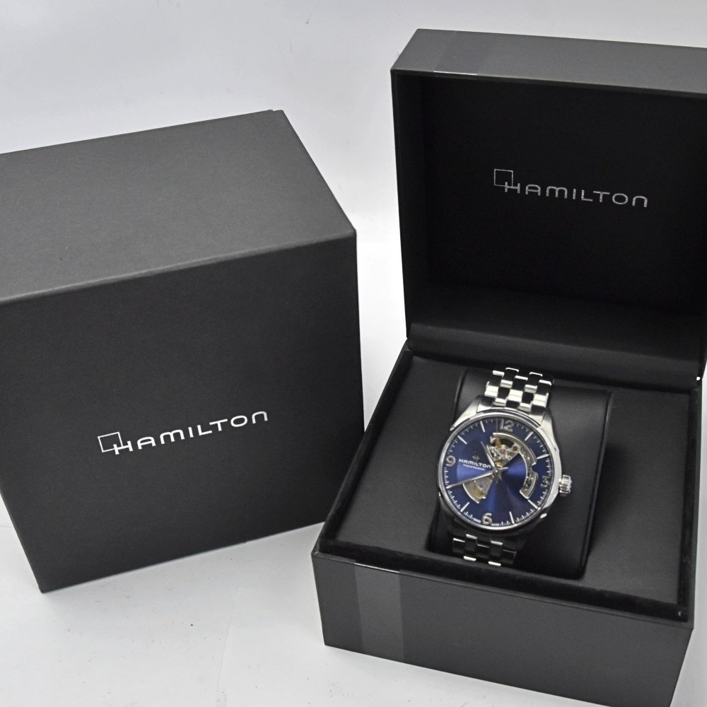  Hamilton HAMILTON H327050 Jazzmaster view matic self-winding watch men's beautiful goods A#130002
